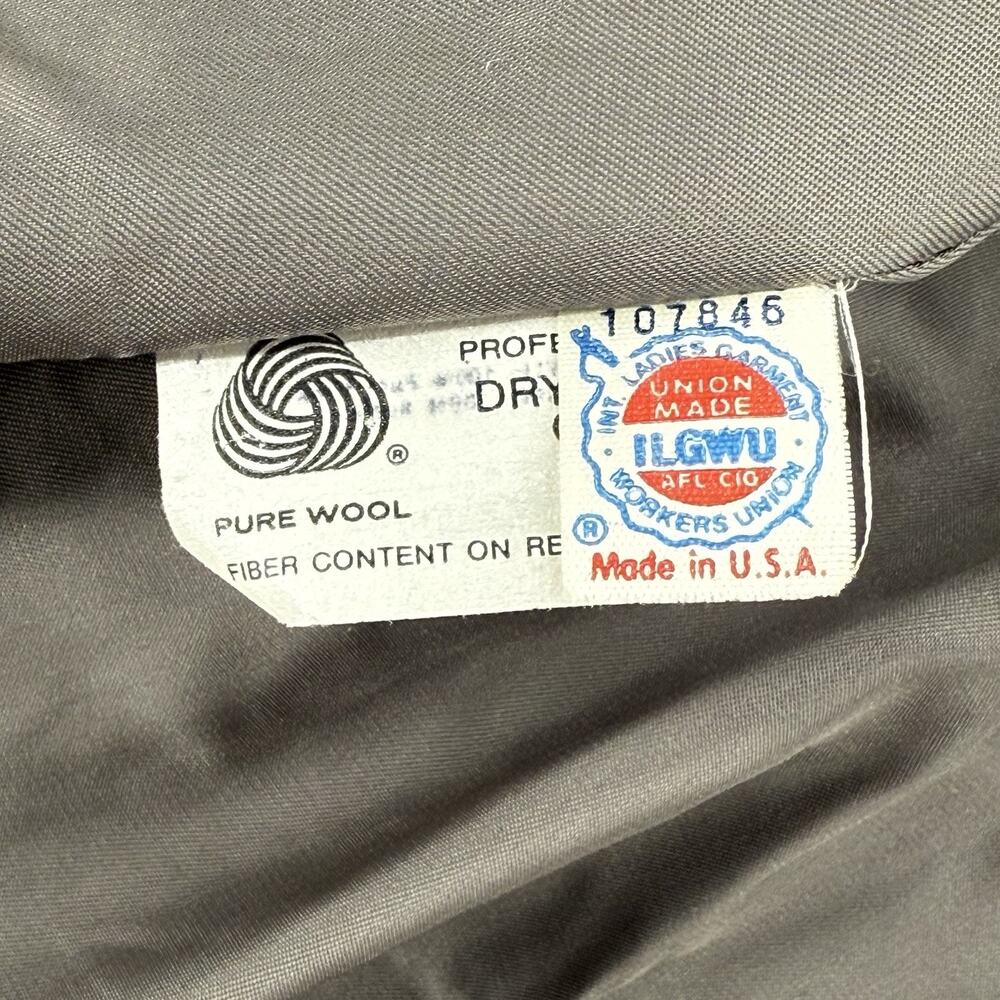 Vintage Mackintosh New England 100% Wool Peacoat Jacket Womens Size 10 Gray - Picture 5 of 10